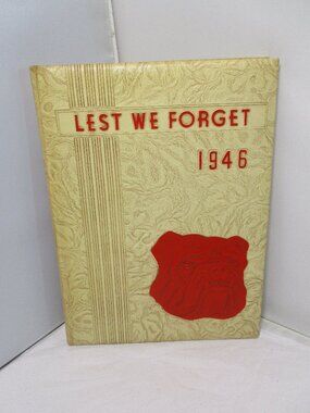 Vintage 1946 Holmes High School Year Book Covington Kentucky Lest We Forget